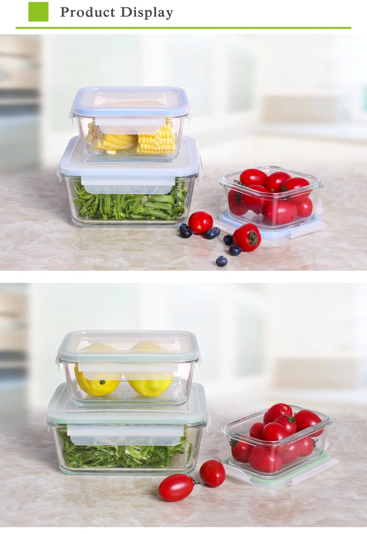 Thermal Food Container Set Glass Crisper Storage Box Buy Glass Soup