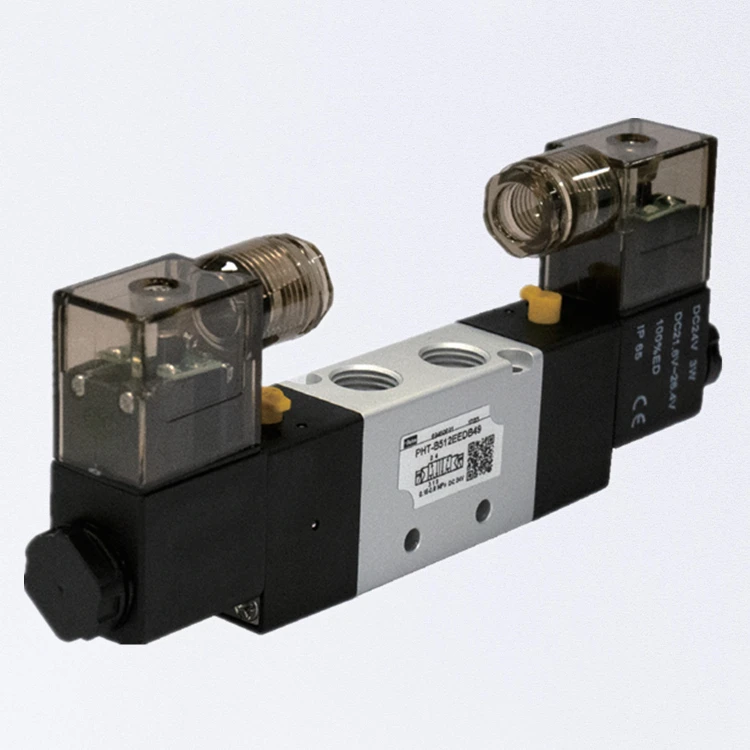 Parker PHT Series 220V Single Solenoid 5-Way Pneumatic Directional ...