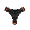 Garden Three Double Snap On Joiner Y Shaped Plastic Quick Irrigation Hose Water Connector