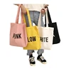 Washable Natural Cotton Eco Friendly Durable Shoulder Shopping Bag