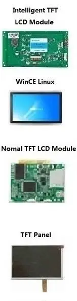 STONE 4.3 inch Graphic Color LCD Display with Touch Screen + Controller +  Serial Interface with Matel Frame