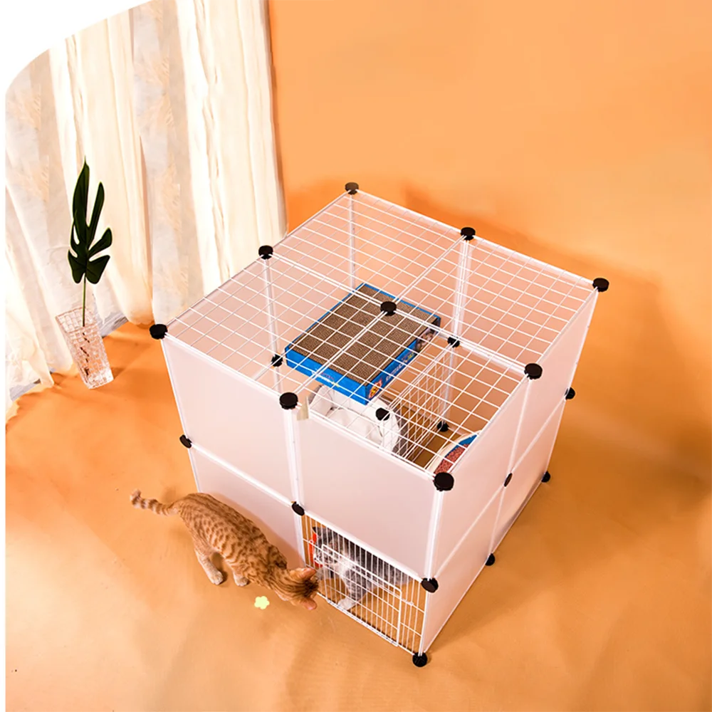 Multifunctional Diy Assembly Cat Cage Family Large House Double Layer