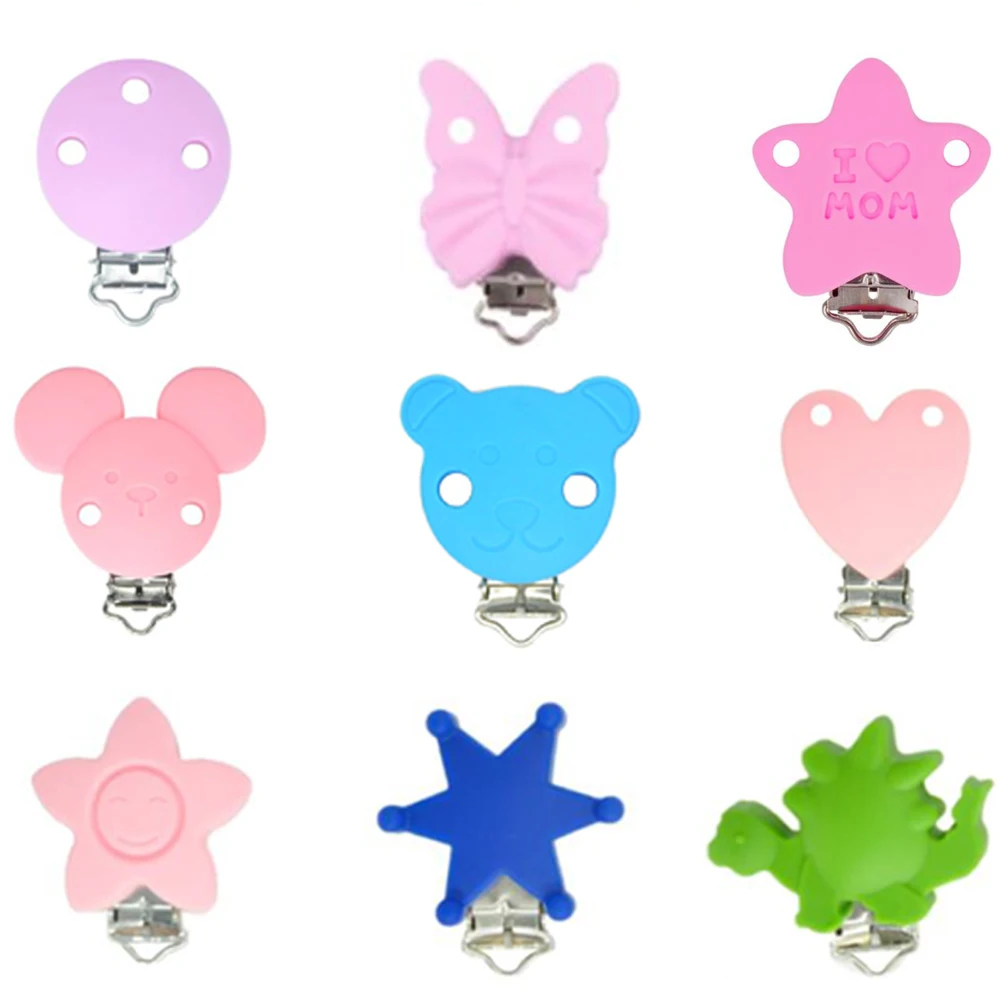 Silicone Stainless Steel Pacifier Clip For Baby Buy Pacifier Clip For Baby,Pacifier Clip