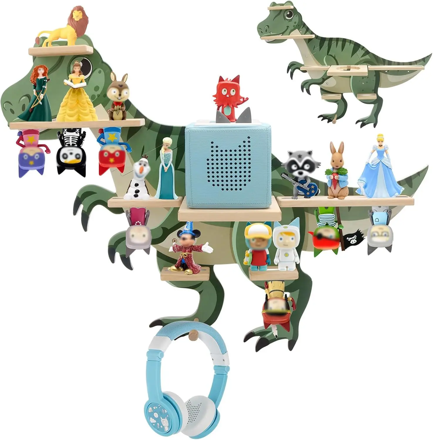 For Customized Wooden/Bamboo China Dinosaur Tony Box Storage Rack Wall ...