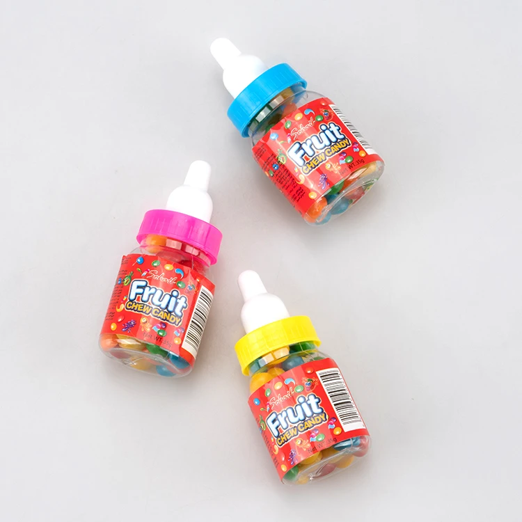 Wholesale Fruit Flavor Pacifier Shape Freeze Dried Ingredient Packaging Assorted Exotic Chew