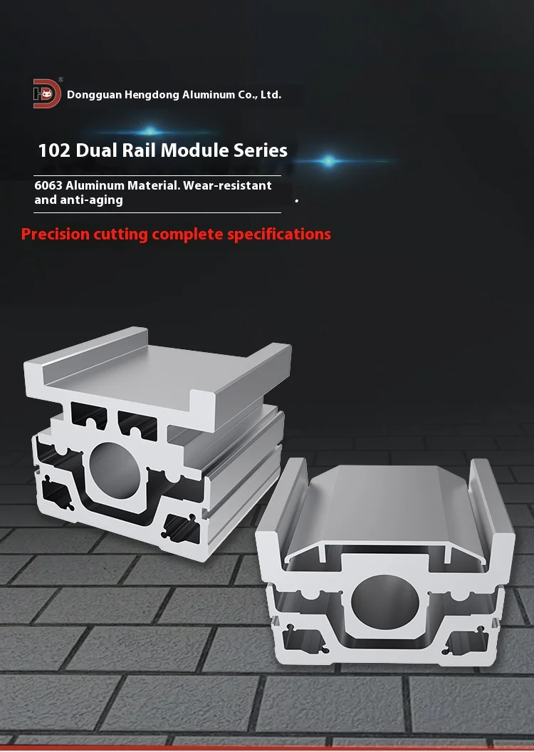 102 Double-Track Fully Closed Screw Linear Guide Rail Machine Slide Semi-Enclosed Module with Bearing Core Components factory