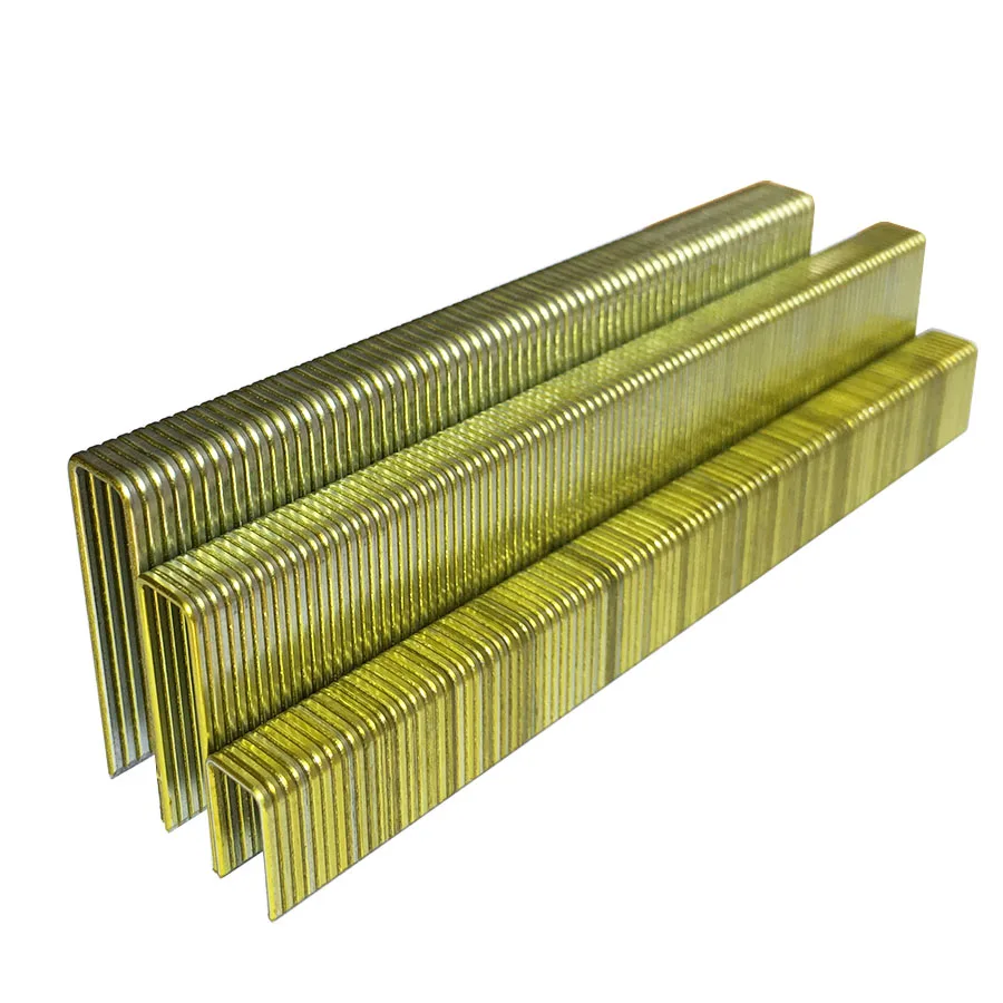 18 gauge 5/16 8.9毫米 crown 92 彩铜镀锌整理中线 staples 92/12