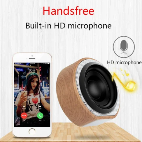 Newest Retro Wooden Bluetooth Speaker Mini Bluetooth Wireless Speakers Gift customized Computer Card Speaker - ANKUX.COM