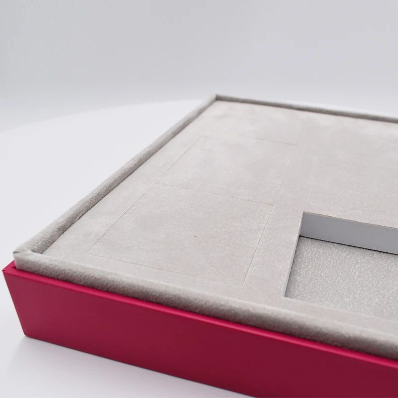 Luxury Ring Bracelet Bangle Organizer Big Set Velvet Jewelry Packaging Box supplier