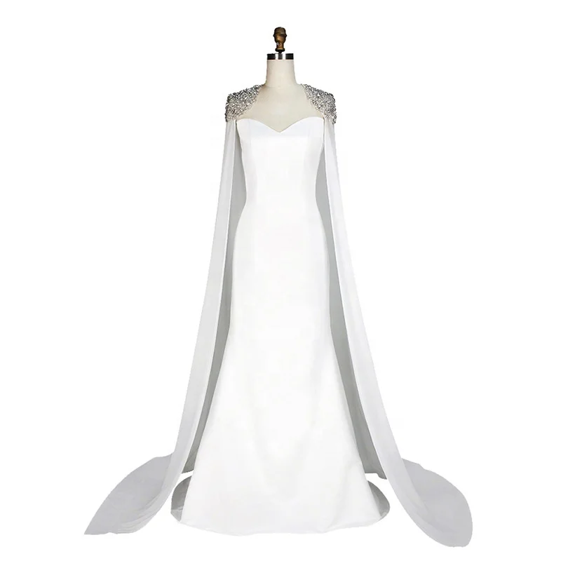 plain white floor length dress