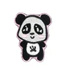 Panda animal embroidered cartoon patches fabric badges