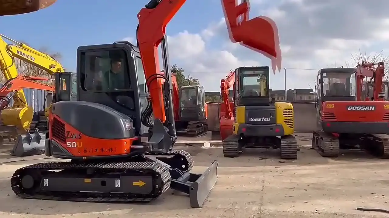 Hitachi ZX50 Excavator - 5 Ton Heavy Digger from Japan