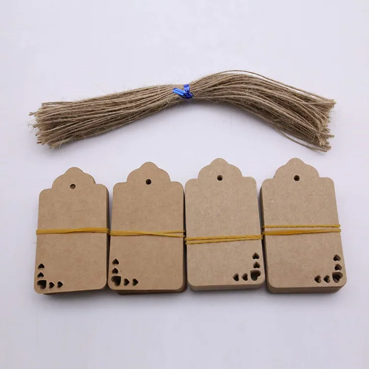 Kraft Paper Tags 100pcs Heart Kraft Paper Gift Tags Craft Hang Tags