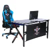 HJ8002-MDF wholesale gaming PC desk computer racing table RGB light OEM gaming table for gamer