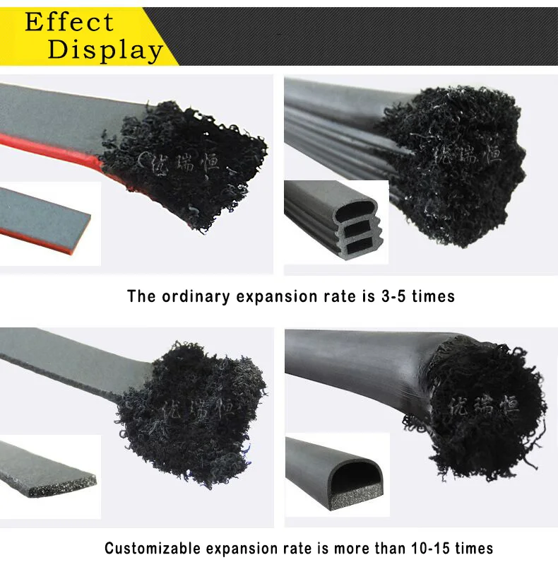 Fire Resistant Rubber Sealing Strip Is Used For Smoke Proof,Sound Insulation And Safety