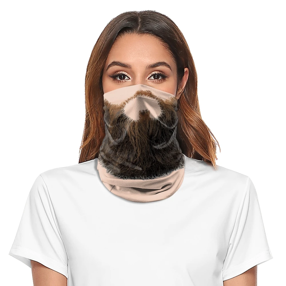 nadanbao 新款围巾万圣节派对聚酯软围巾面罩多功能户外头饰中性男女