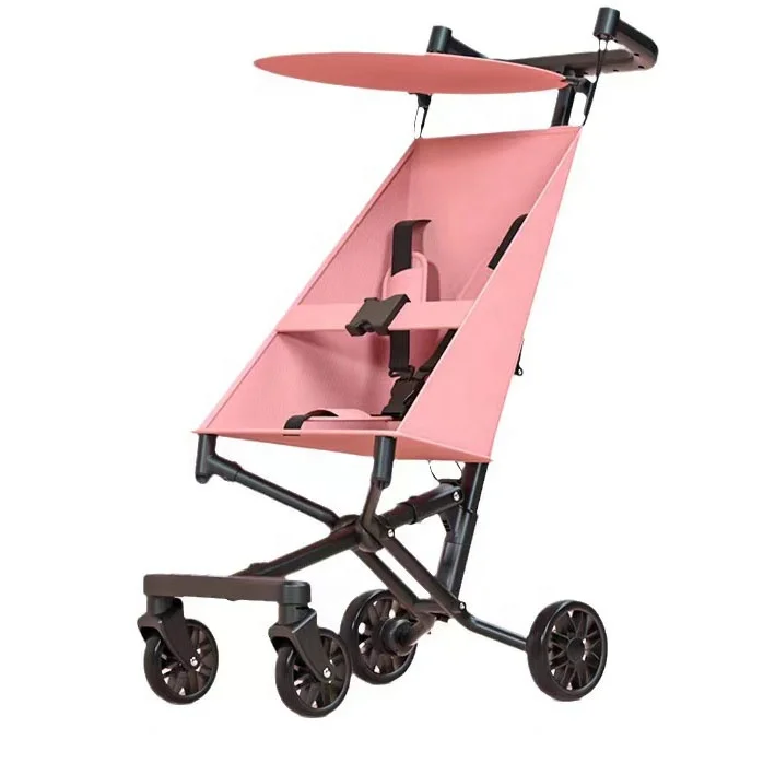 hot sale simple style aluminum alloy high landscape super light foldable baby stroller pram four wheels for 0-6 years old kids