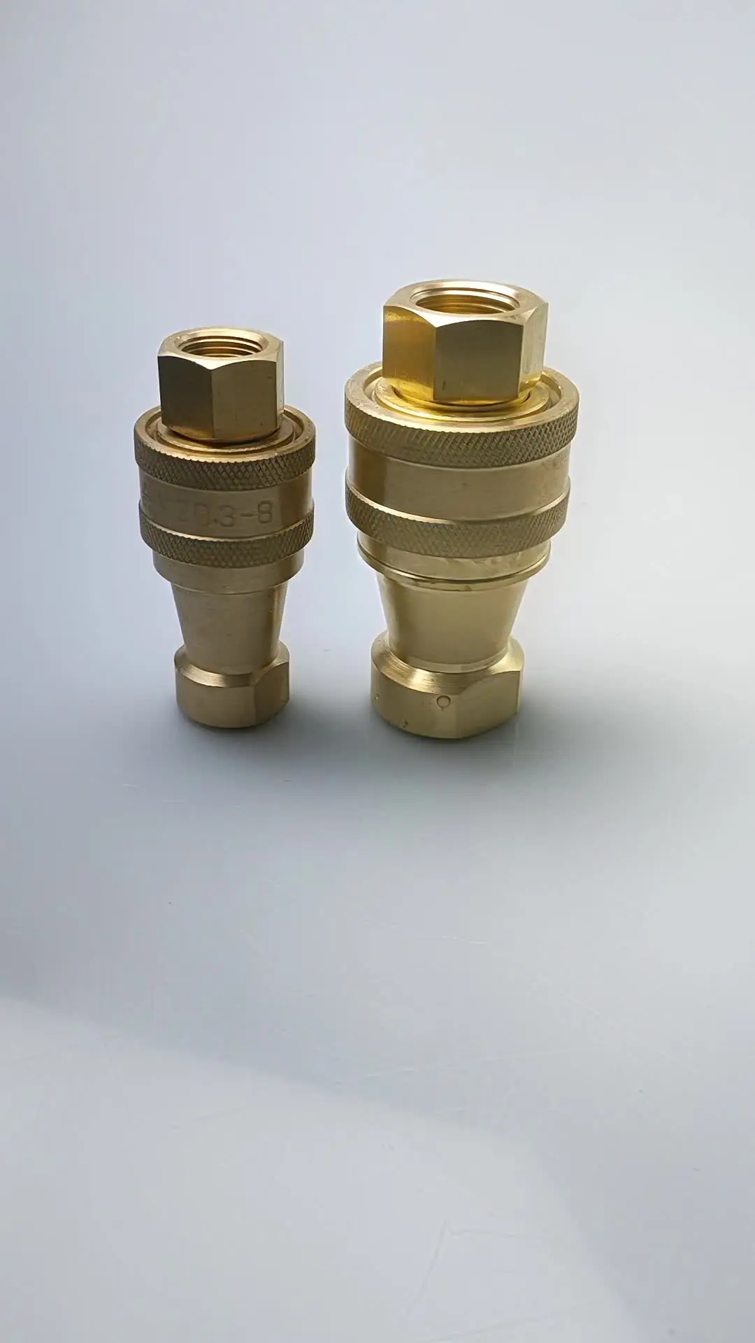 1/4 NPT ISO 7241-B Stainless Steel Quick Disconnect Hydraulic Female Coupler - 316