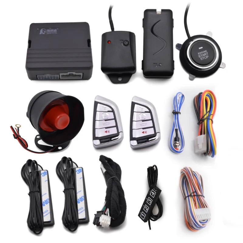 Smart Remote Engine Start System Auto Car Security System Pke Keyless