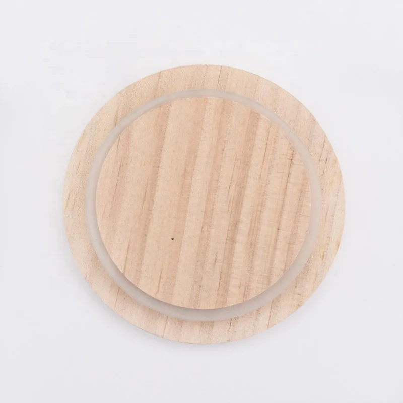 Custom wooden lid for candle holder wholesales