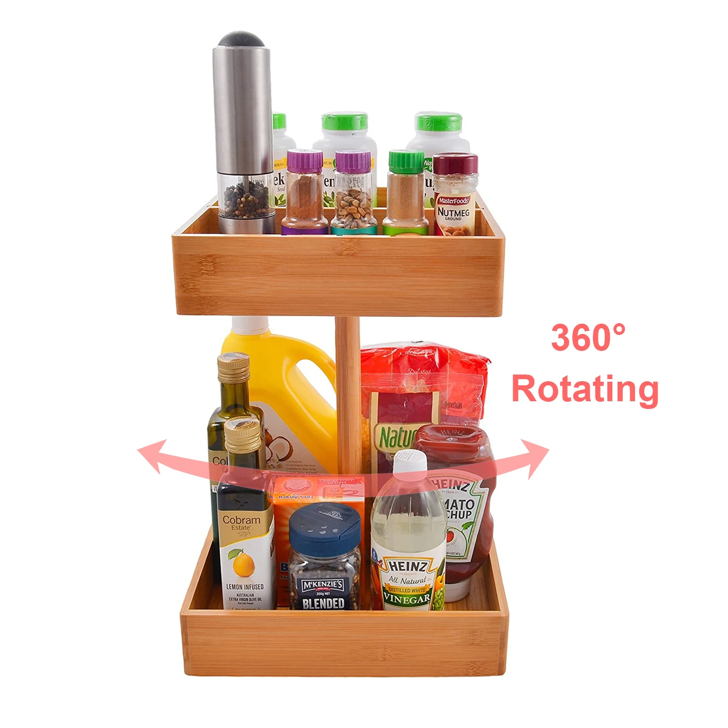 Snack Organizer for Pantry - Wooden Snack Storage