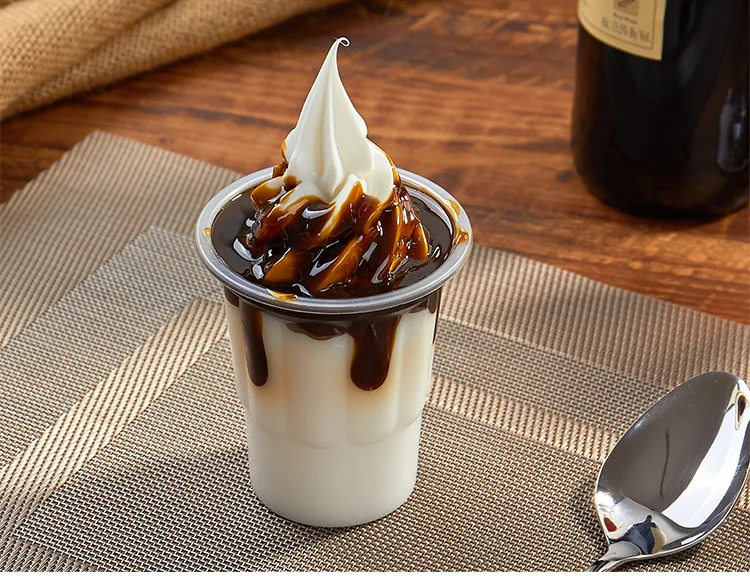 250ml Plastic Cup Artificial Ice Cream Sundae With Sauce Food Model Buy Artificial Foodfood 3543