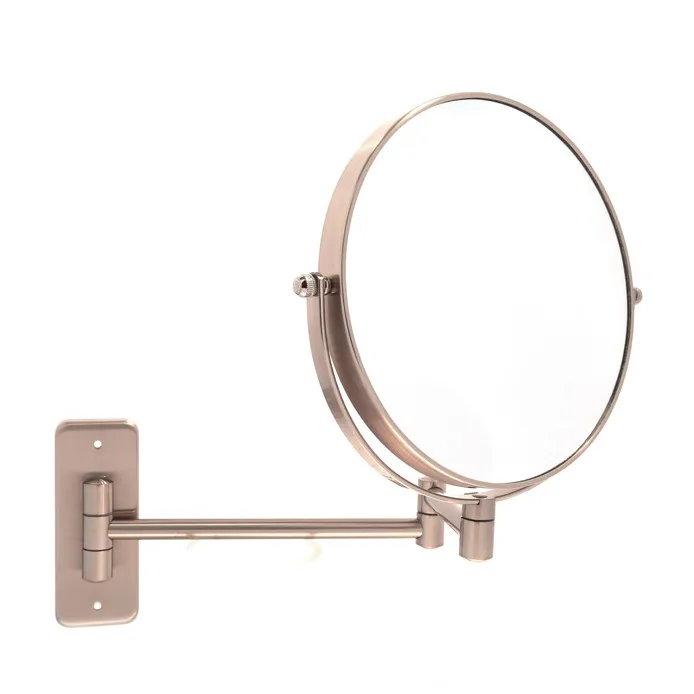 Non-light double side foldable cosmetic Bath Mirror shaving 1X 10X bathroom mirror