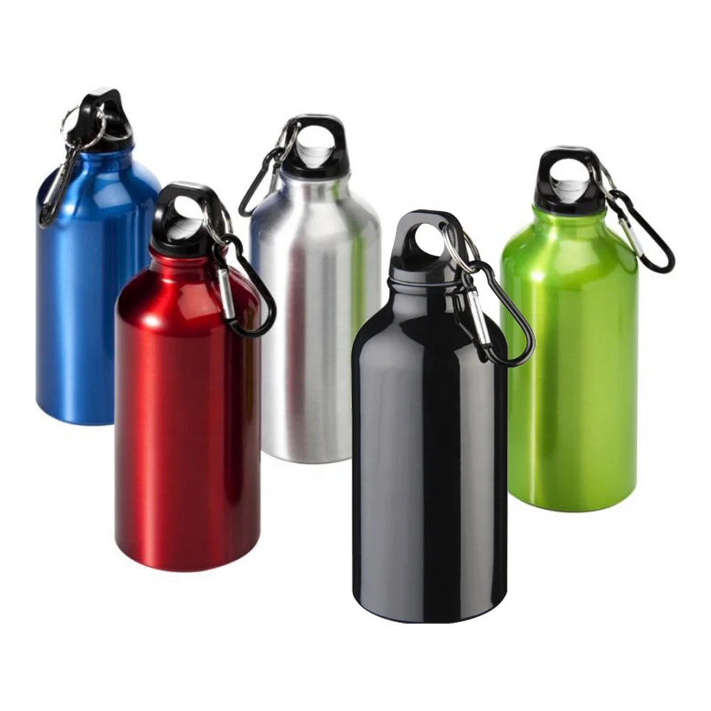 Wholesale 400ml Classic Aluminum Sport Water Bottle With Carabiner ...