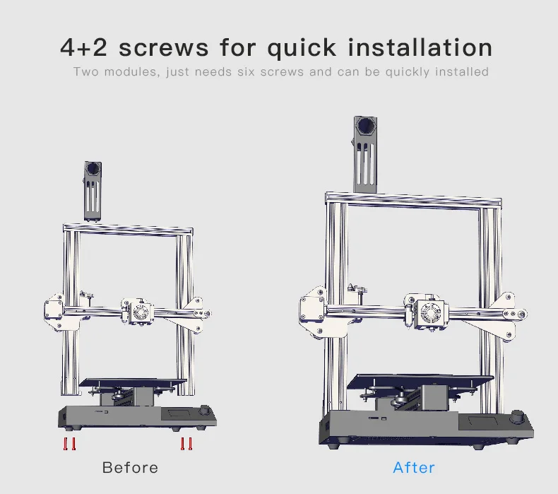 Creality 3d printer  CR20 Pro Strong online  Automatic leveling, hot bed magnet integration