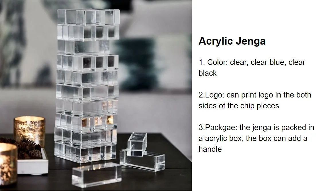 Acrylic chess set