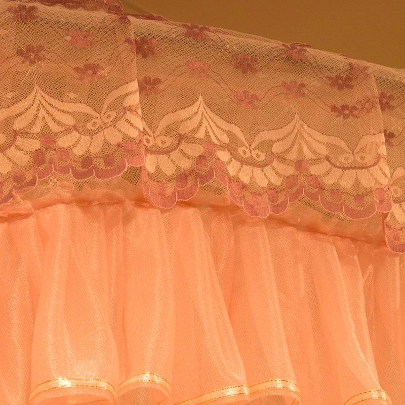 Factory Custom King Queen Full Size Square U Shape Guide Rail Bed Sleeping Mosquito Net