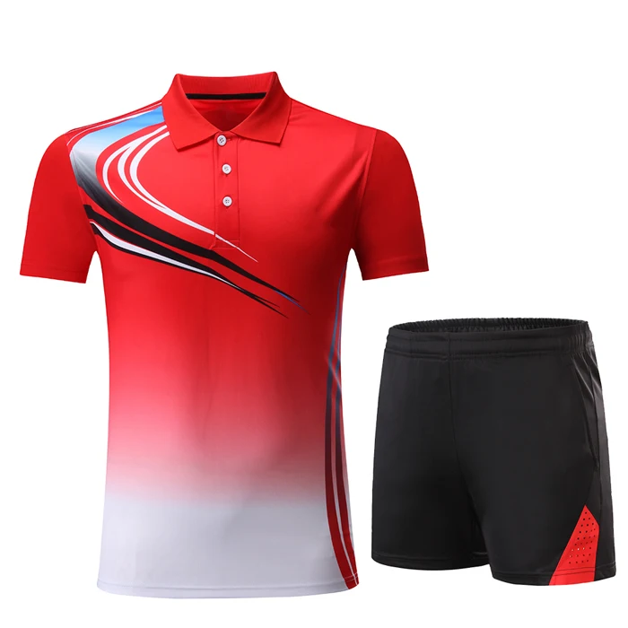 New Coming Design Sportswear Table Tennis Wear Sets Custom Your Own Team Table Tennis Jersey Uniform Kit
