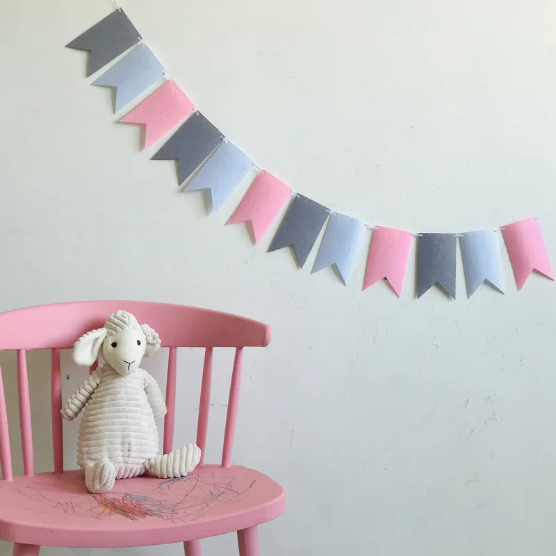 we can print logo on it bunting flag string