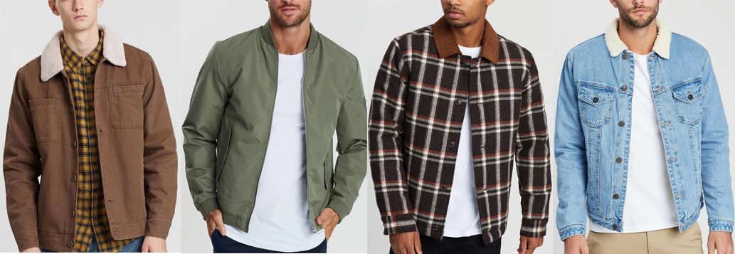 Men Black Custom Button Up Winter Warm Sherpa Fleece Denim Jacket