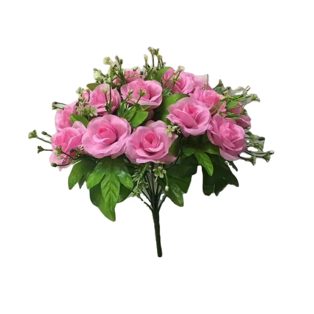 Silk Artificial Flower Bushes For Home Decor Buy Artificial Flower