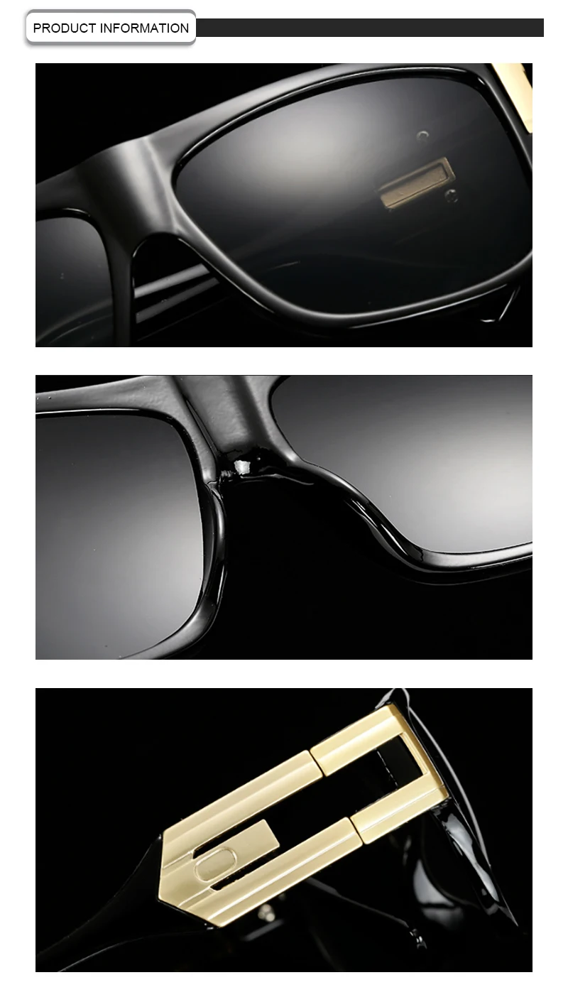 High Quality Hollow Out Metal Frame Square Cheap Men Women Sunglasses