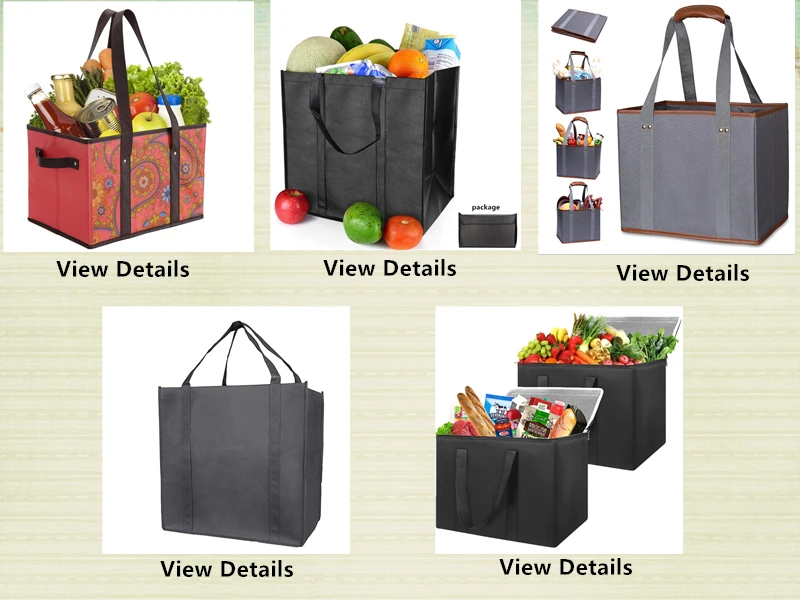 thumbnail image 2 of Reusable Nylon Foldable Supermarket Shopping Bag Wholesale Custom Eco 2 of 11