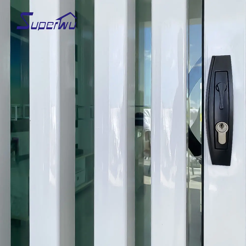 Factory Directly double glazed door auto close aluminium aluminum frame hotel design doors Lowest Price