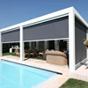 outdoor Waterproof Sun Shading Motorized Garden Blinds Kits Zip Screen