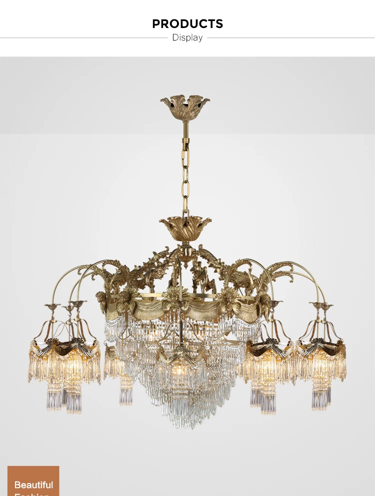 italian luxury large chandelier lighting