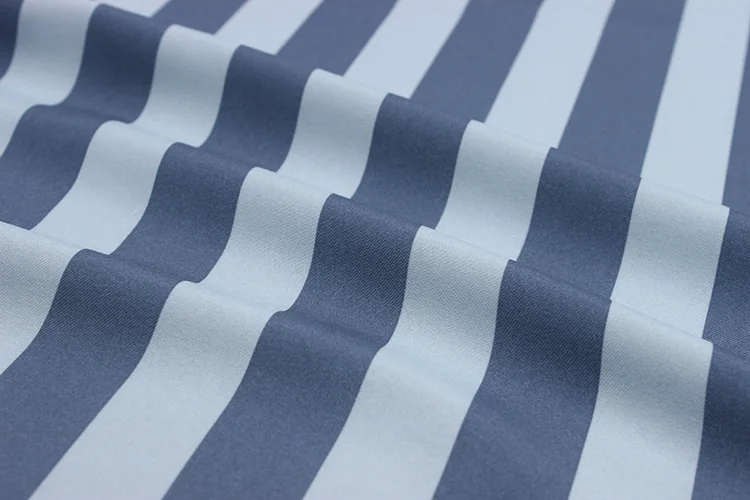 China Factory Supply Twill Peachskin Fabric Stripe Print Fabric For Home Textilet