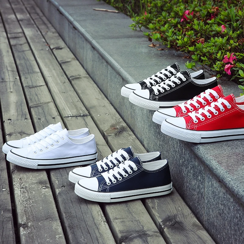 blank white canvas shoes