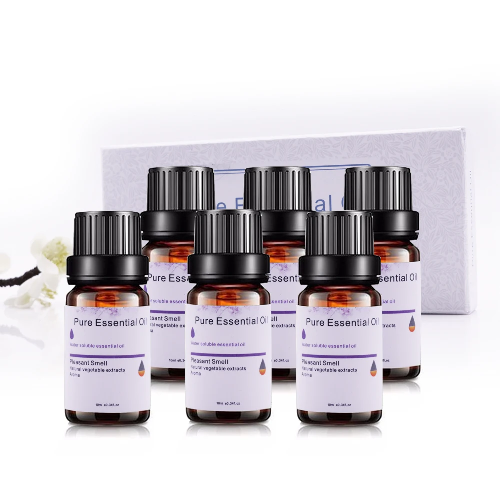 
10ml Water-Soluble Pure Essential Oils Aroma Helps for Diffuser Humidifier 