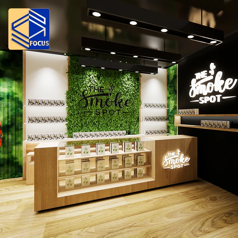 tobacco shop design How Hexagon LED Lights Create A Modern Smoke Style? WEST COAST TOBACCO SMOKE SHOP