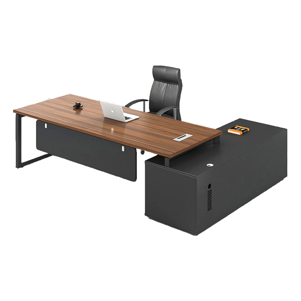 Luxury L Shaped Office Table Modern Design Executive Workstation Latest