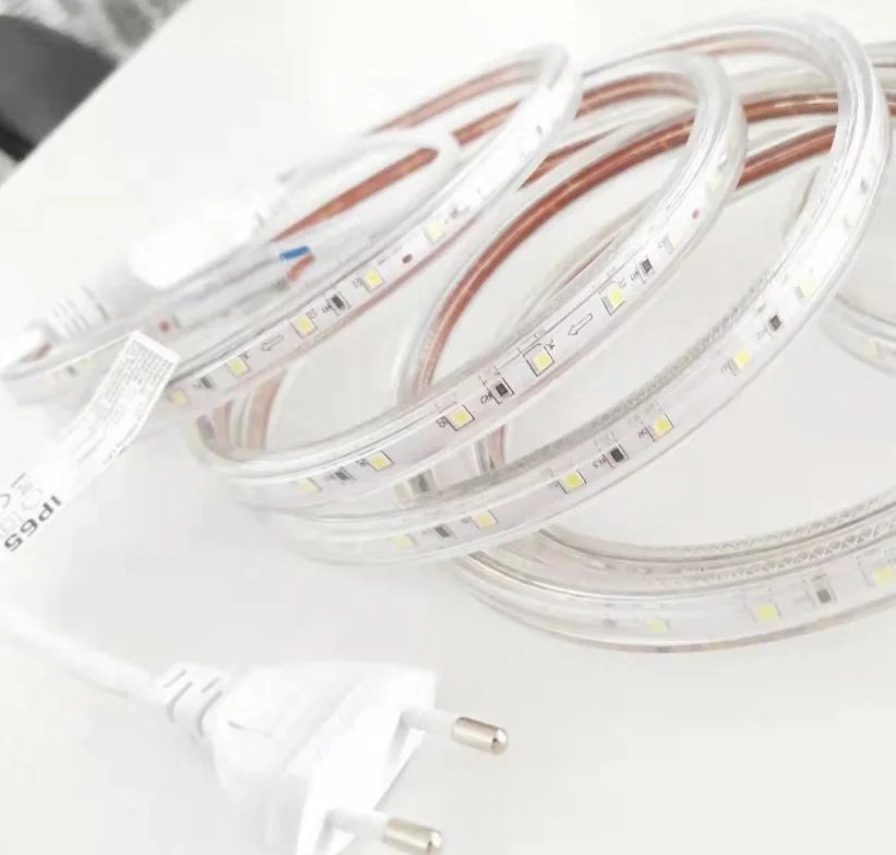 best seller hight quality waterproof outdoor and indoor 7W 24 to 26lm 220V led strip light