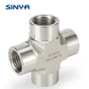 Instrumentation Pipe Fittings Female Cross 6000 Psi 1/2 NPT Female Stainless steel 316 Duplex Monel,Hastelloy 6 Mo