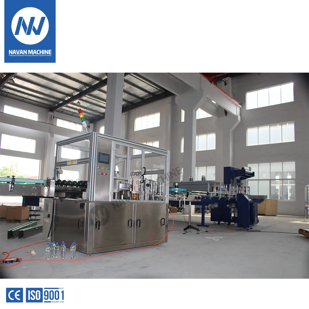 NAVAN Electric Wine Bottle Labelling Machine Easy Operation Core Components Including Motor PLC Gearbox for Glass Wood Paper factory