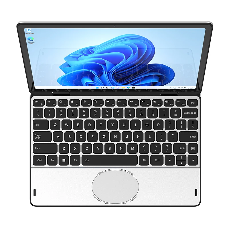 Student using an 11-inch Chromebook in a classroom setting with protective bumper case