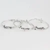 Hot selling custom design friend couple gift jewelry 3 bangle per set fashion bracelet
